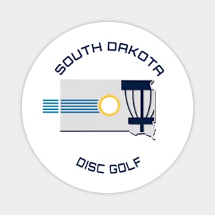 South Dakota Disc Golf - State Shape Light Magnet